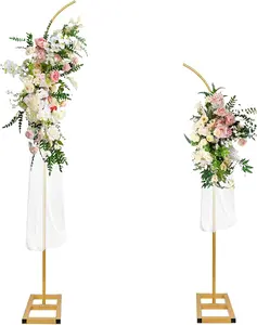 Balloon Arch Kit, Balloon Arch Stand Set of 2 with Square Base Balloon Arch Frame Floral Half Arch Balloon Stand for Wedding Bridal Baby Shower Birthday Anniversary