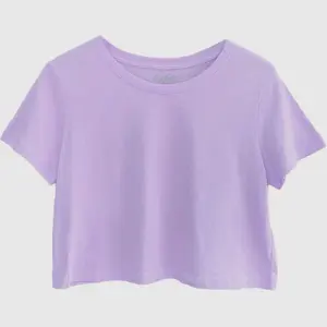 Lilac Cotton Crop Top- casual shirt y2k