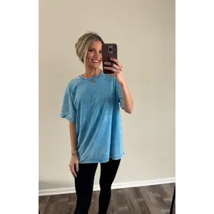 Oversized Acid Wash Top