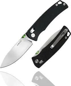 LAND 841A Pocket Folding Knives, Ambidextrous lock, vg10 Blade, G10 Handle,Pocket Clip for EDC, Survival, Outdoor Uses custom knives sharp mens gear  sharpcustom knives edc gear foldable knife mini knife lever lock knifeedcgearcamping knife Emergency Tool