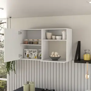 Kitchen Wall Cabinet Burwood, White Finish Does not apply