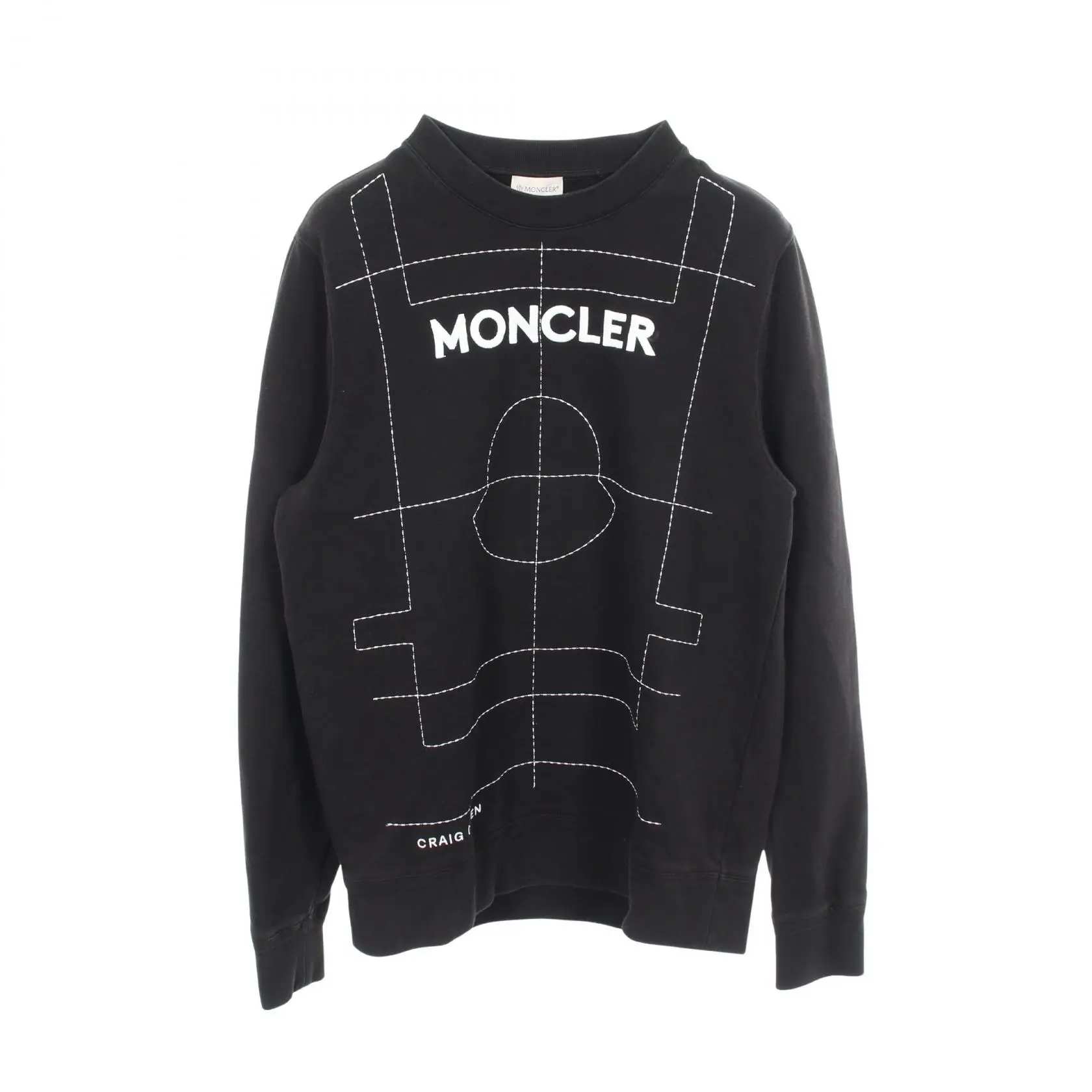 Pre-owned MONCLER Cotton Small Leather Goods Genius 5 Craig Green Sweatshirt