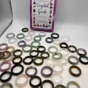 Crystal band rings-come with 5 rings in a package
