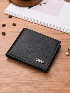 Men's Business Wallet Short Style, Durable Bifold Wallet, Multi-Card Slots Design, Simple Fashion Foldable Wallet, Travel Document Holder, High-End Purse Gift