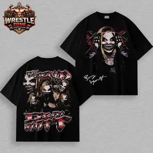 [WWE] Bray Wyatt The Fiend Eater of Worlds Premium Wrestling T-Shirt 100% Cotton Graphic Tee Firefly Funhouse Horror Persona Shirt, Cult Leader Dark Gimmick Tee, Streetwear Wrestling Fans Unisex Shirt