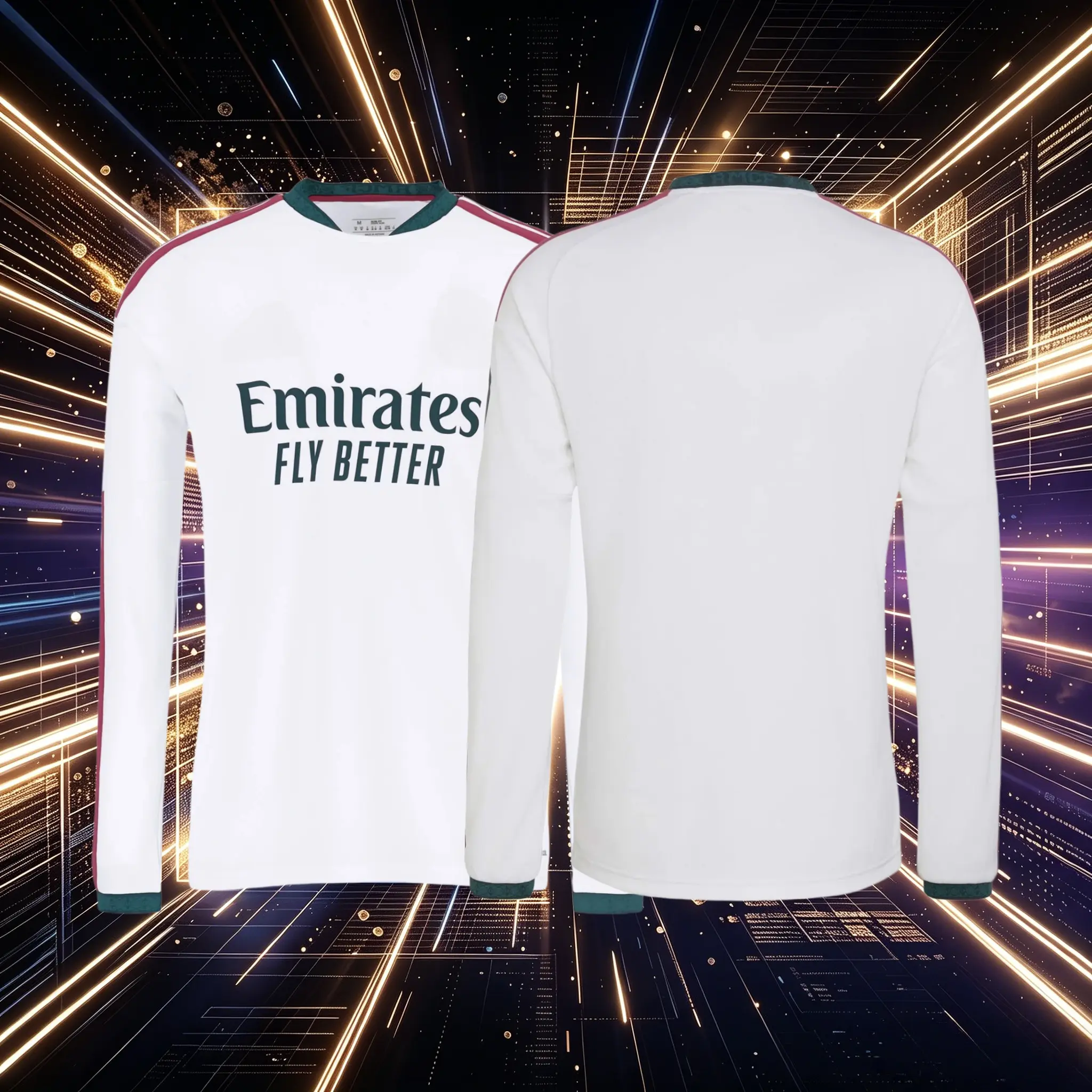 26 27 Home White No.5 Bellingham Long Sleeve Soccer Jersey Fans Version