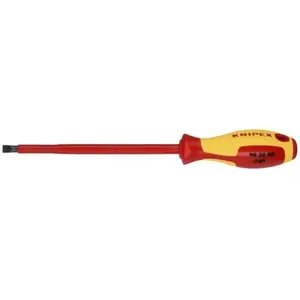 KNIPEX (98 20 80) Slotted Screwdriver, 7"-1000V Insulated, 5/16" Tip