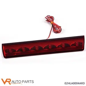 Recessed Third Brake Light for Truck Cap Topper, 1PCS Wedge Shape Chrome Housing with Bright LEDs, Recess Mount Design, Includes Double Sided Tape (Fits Leer Century Models)
