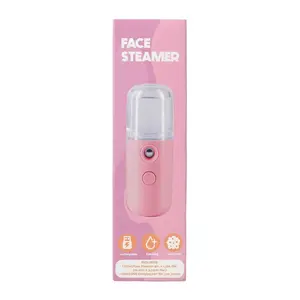 Pink Rechargeable Face Steamer - Trending Viral Lightweight Design, Compact Size, Versatile Application, Ideal for Daily Use
