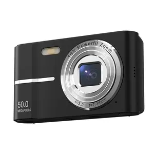 50MP Portable Digital Camera, 16X Zoom Mini Point-and-Shoot Camera Magnetic Wireless Action