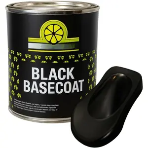 Automotive Basecoats, 1k Urethane Base Coat Color (Black Basecoat Quart)
