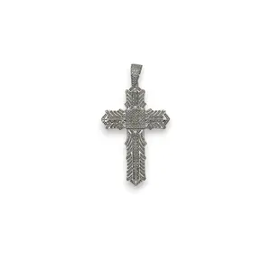 Cross Pendant - 10K Two Tone (Copy)
