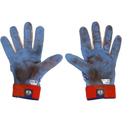 Pete Alonso New York Mets Game-Used Blue and Orange Nike Batting Gloves from the 2025 MLB Season - Fanatics Authentic Certified