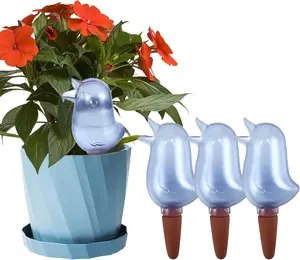 4 Pack Self Watering Spikes, Indoor Plant Watering Globes, Bird Shape Automatic Irrigation Spikes,Plant Watering Devices（Blue） KIROYAL