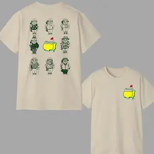 Augusta Master Gnome T-Shirt, Master Gnome Golf Graphic Tee for Men, Master Golf T-Shirt, Two Sided Gift For Him, Casual Everyday Wear.