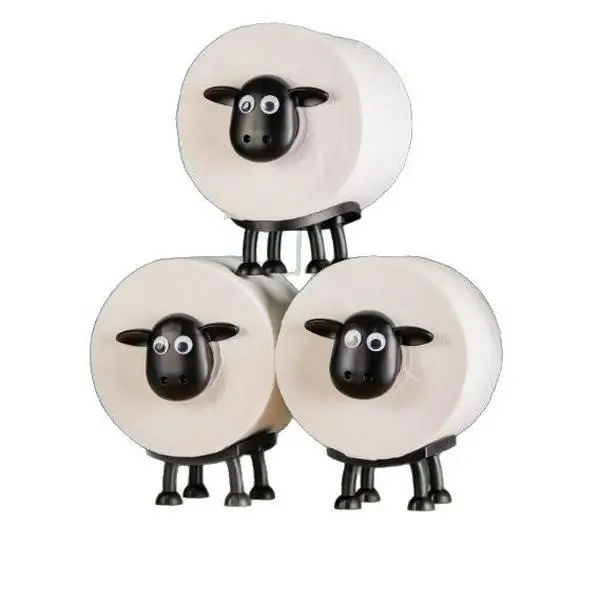 Rustic Sheep-Shaped 3D Printed Paper Holder (1 Piece in a Cardboard Box) - 2026 Viral, Smooth, Fluffy, Waterproof Home Decor, Dual-Use Floor-Wall Mount, No-Installation, Excellent Storage Capacity, Stylish Household Essential, Gift