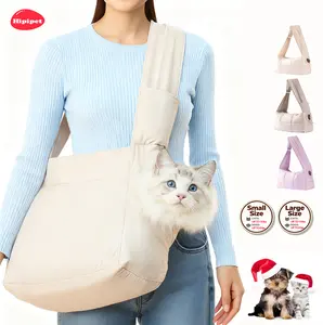 [HipiPet] Dog & Cat Sling – Comfortable, Lightweight, Spacious, & Breathable, Perfect for Small & Medium Pets on Travel, Walks, Grooming, or Daily Outings