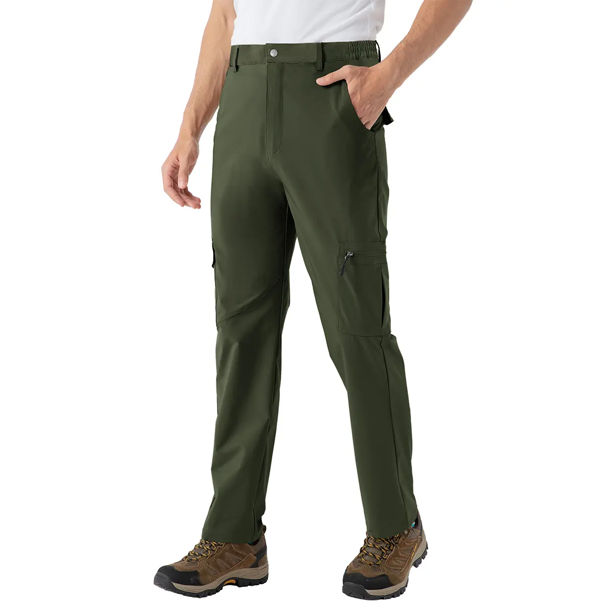 TBMPOY Menswear Cargo Pants - Lightweight, Stretch, Water Resistant, Casual, Cargo Pockets Design, Cargo Style Pants