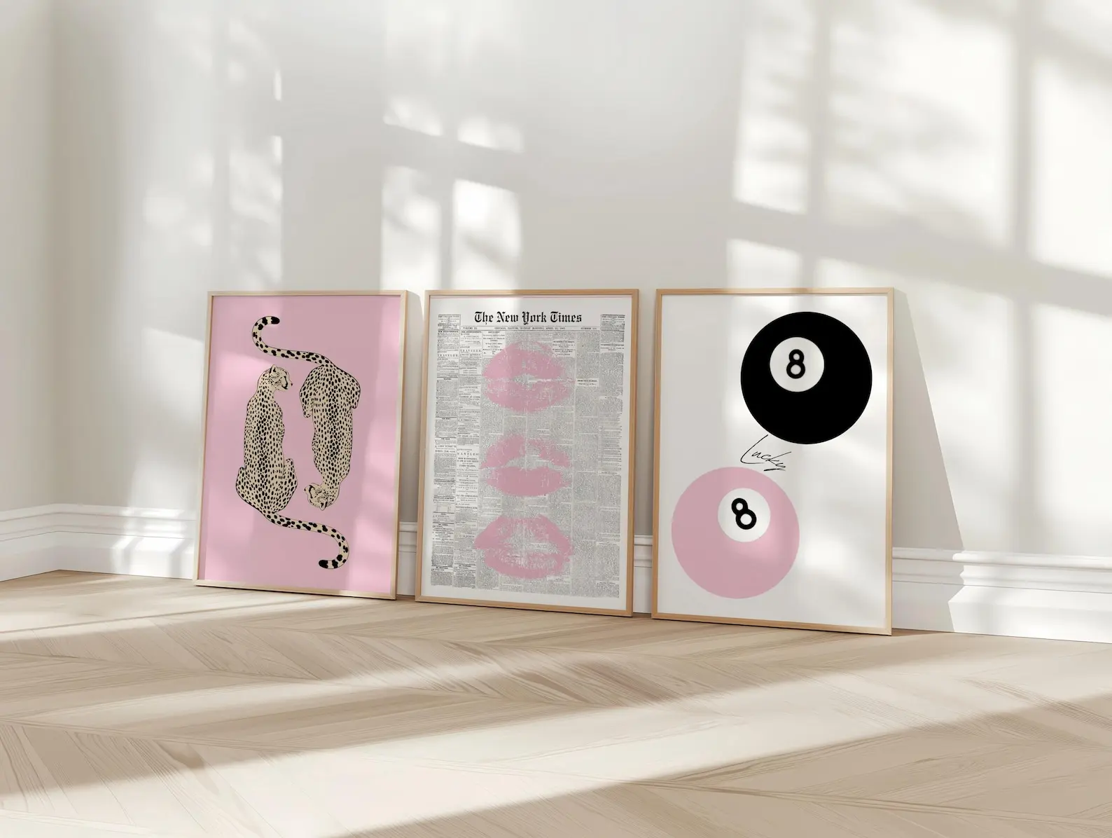 Pink Wall Art Trendy Gallery Wall Set Preppy Aesthetic Prints Wall Set Of 3 Apartment Decor Teengirl Room Decor Pink Art Prints Girly Poster