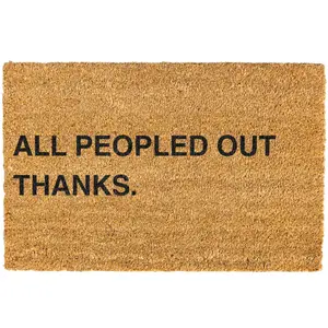 All Peopled Out Thanks doormat, Door mat, Funny Doormat, Welcome Mat, Funny Door mat
