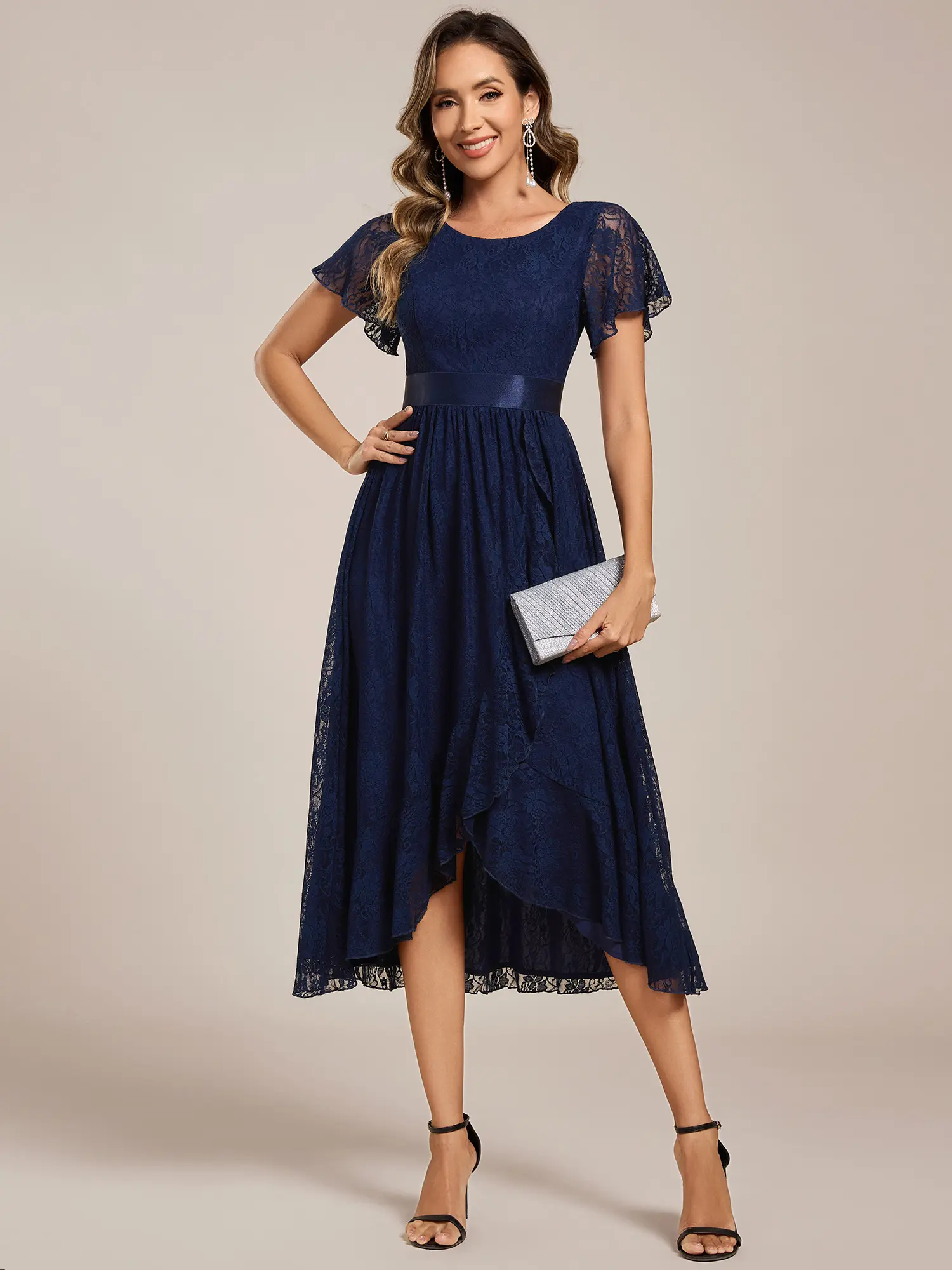 Ever-Pretty Short Sleeve Ruffled Empire Waist Lace Midi Formal Dress 03489 Asymmetrical Dress, Womenswear,Evening dress,fall dress - TikTok Shop Ever-Pretty Short Sleeve Ruffled Empire Waist Lace Midi Formal Dress 03489 Asymmetrical Dress, Womenswear,Evening dress,fall dress - TikTok Shop