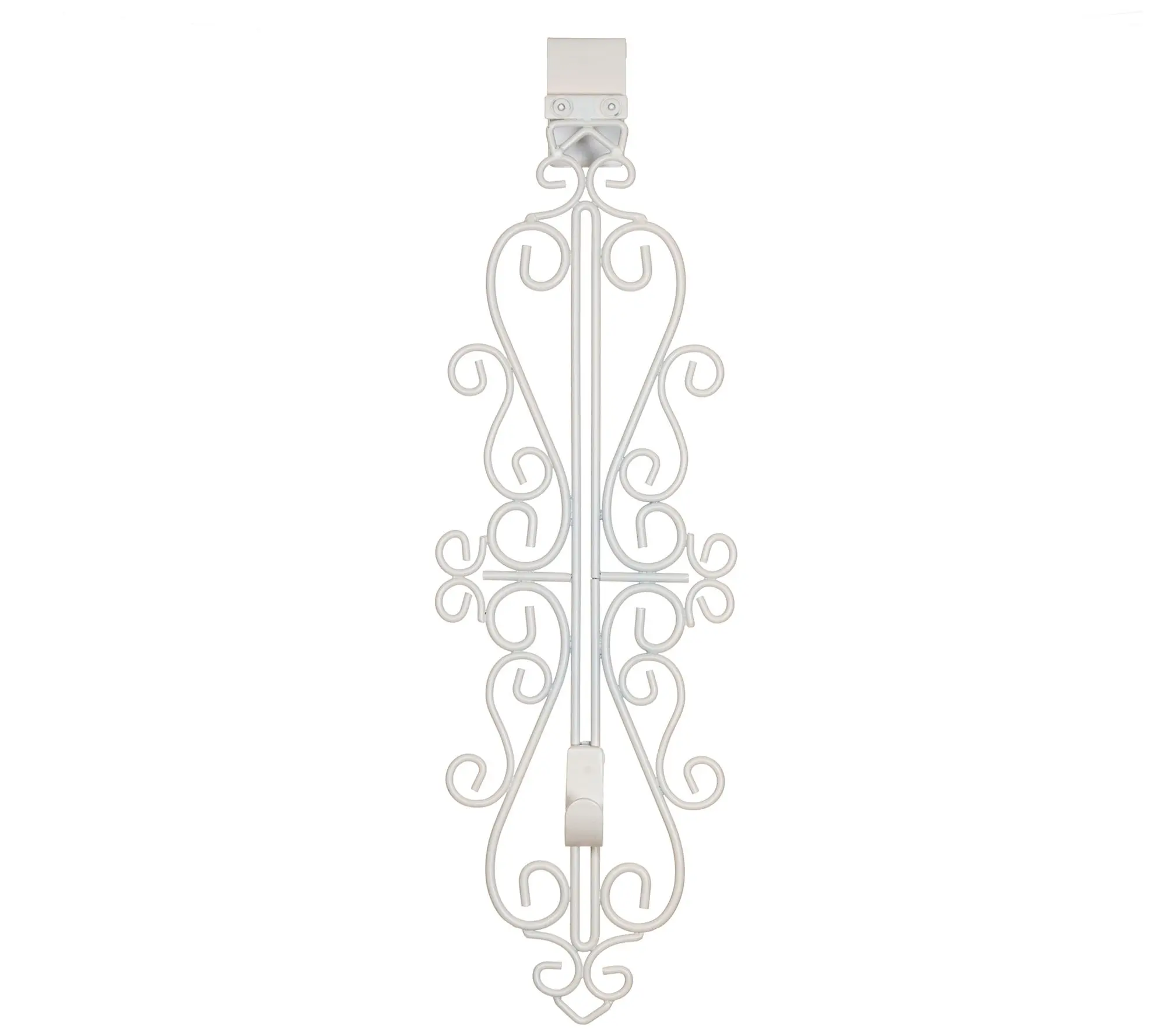 Village Lighting Vertical Wreath Hanger - Colon ial - White