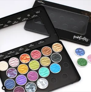 FINETEC Coliro 22 Color Empty Metal Watercolor Palette