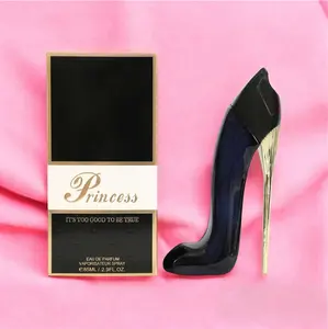 Princess High Heel Black Women Perfume 85ml Eau De Parfum Vaporisateur Spray, Rose Floral Essential Oil From France