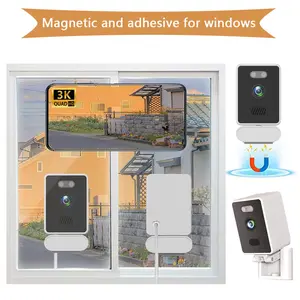 5mp HD Window Camera, Fish Tank Camera, Indoor WiFi Camera, Home Security, Color Night Vision, Motion Detection, 24/7 Recording, Easy Install