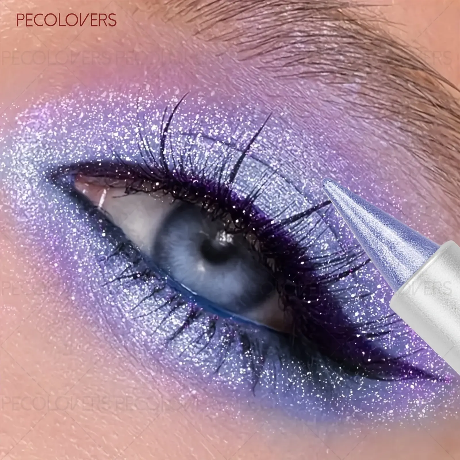 1 Pc Shiny Colors Eyeshadow Pen & Eyeshadow Stick, Monochromatic Glitter Eyeshadow Pencil, Bold Eye Makeup Look, Suitable for Music Festival, Concert Party Makeup, Perfect Festival Birthday Gifts