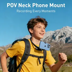 Free your hands! Hanging neck stand, a first person shooting artifact stand, used for scene travel, live streaming, and recording life