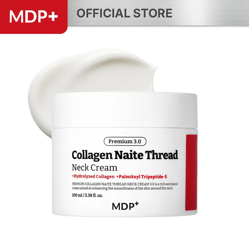[MDP+ Official] MDP+ Premium Collagen Naite Thread Neck Cream 3.0 | Hydrating Neck Moisturizer, Collagen Skin Care Cream for Neck & Décolleté, Soft Smooth Skin, 3.38oz/100ml