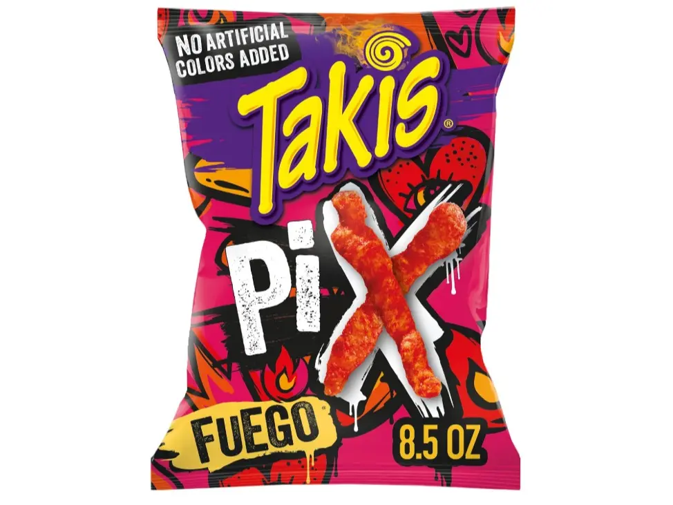 Takis Pix Crunchy Corn Puff Snacks – Fuego & Cheezy Blast Flavors, 8.5 oz Bags
