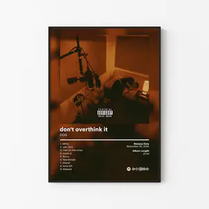 DDG Album Poster, Maybe Its Me Valedictorian Tracklist, YouTuber Rapper Music Print, Hip Hop Fan Gift, Unframed Print Only