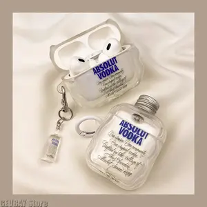 Funny Bottle Style Earbuds Protective Case Compatible With AirPods 4 & Pro 2