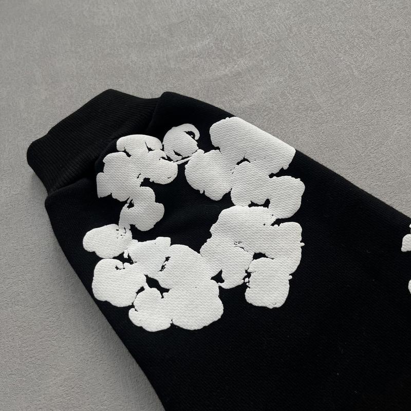 Denim Tears Hoodie Unisex Men Women Flower Hoodies Youth Puff Print Y2k Set Sweatshirt Teen Clothing Designer Trendy Spring Outfits Cute Tops Casual Classic Fabric Menswear