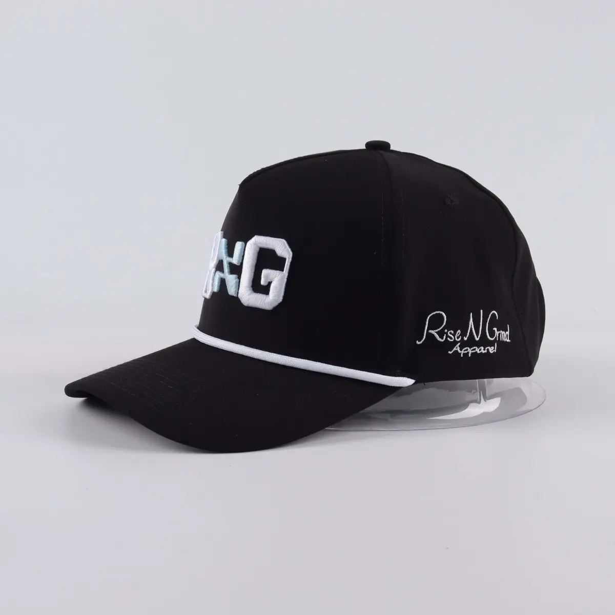 RNG Dumbbell High Profile SnapBack with White Nylon Rope
