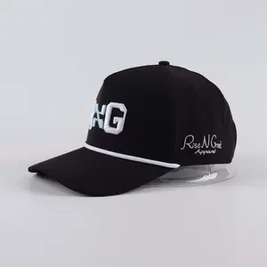 RNG Dumbbell High Profile SnapBack with White Nylon Rope