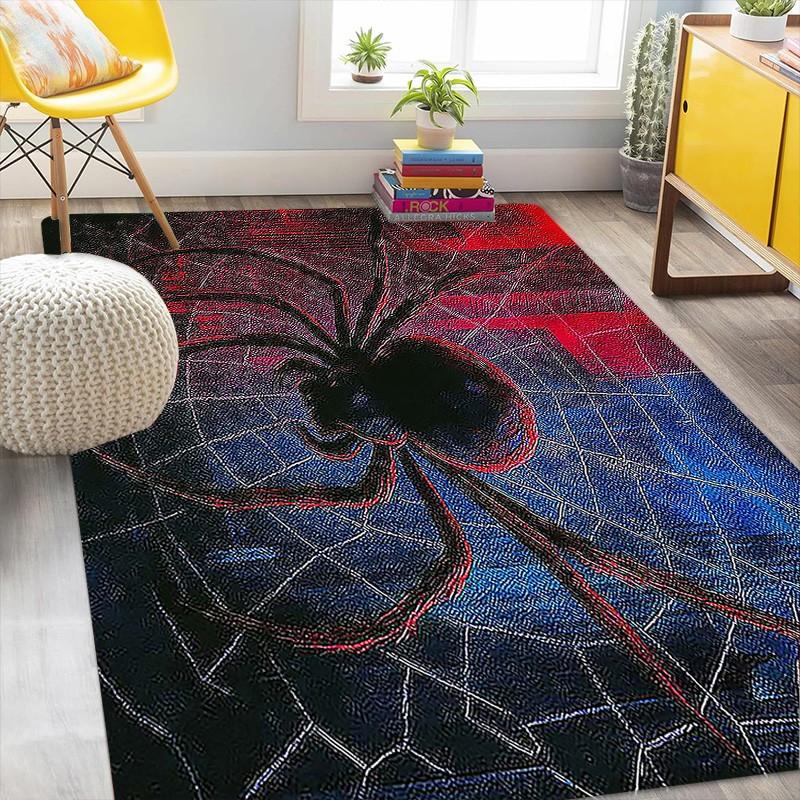 Spider-Man Dark Web Entrance Mat, Durable High-End Printed Door Mat, Living Room Decorative Rug, Suitable for Bedroom, Bathroom, Kitchen, Laundry Room