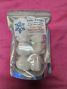 Freeze  Dried Peppermint Saltwater Taffy 1.5 oz