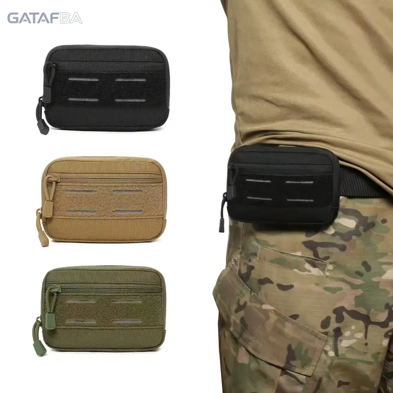 New Mini Tactical Outdoor Waist Bag - Lightweight Carrier with Reflective Strip, Waist Slip Pocket, Multifunctional Casual Crossbody Pouch for Hiking, Commuting