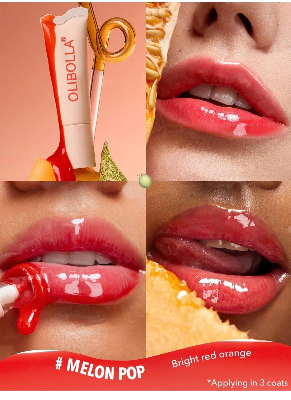 Peptide Lip Tint - Glossy Lip Care Hydrating Treatment, Lip Moisturizer, Long-lasting Lip Lifter Gloss, Juicy Bomb Lip Gloss