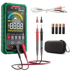 TSM-599 Digital multimeter, TRMS 6000, voltmeter with NCV, DC/AC voltage and current, resistance, Continuity, diode, Capacitance, Hz%, temperature, Firewire - green Tool