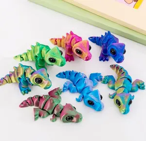 Gradient Color Articulated Dinosaur Fidget Toy
