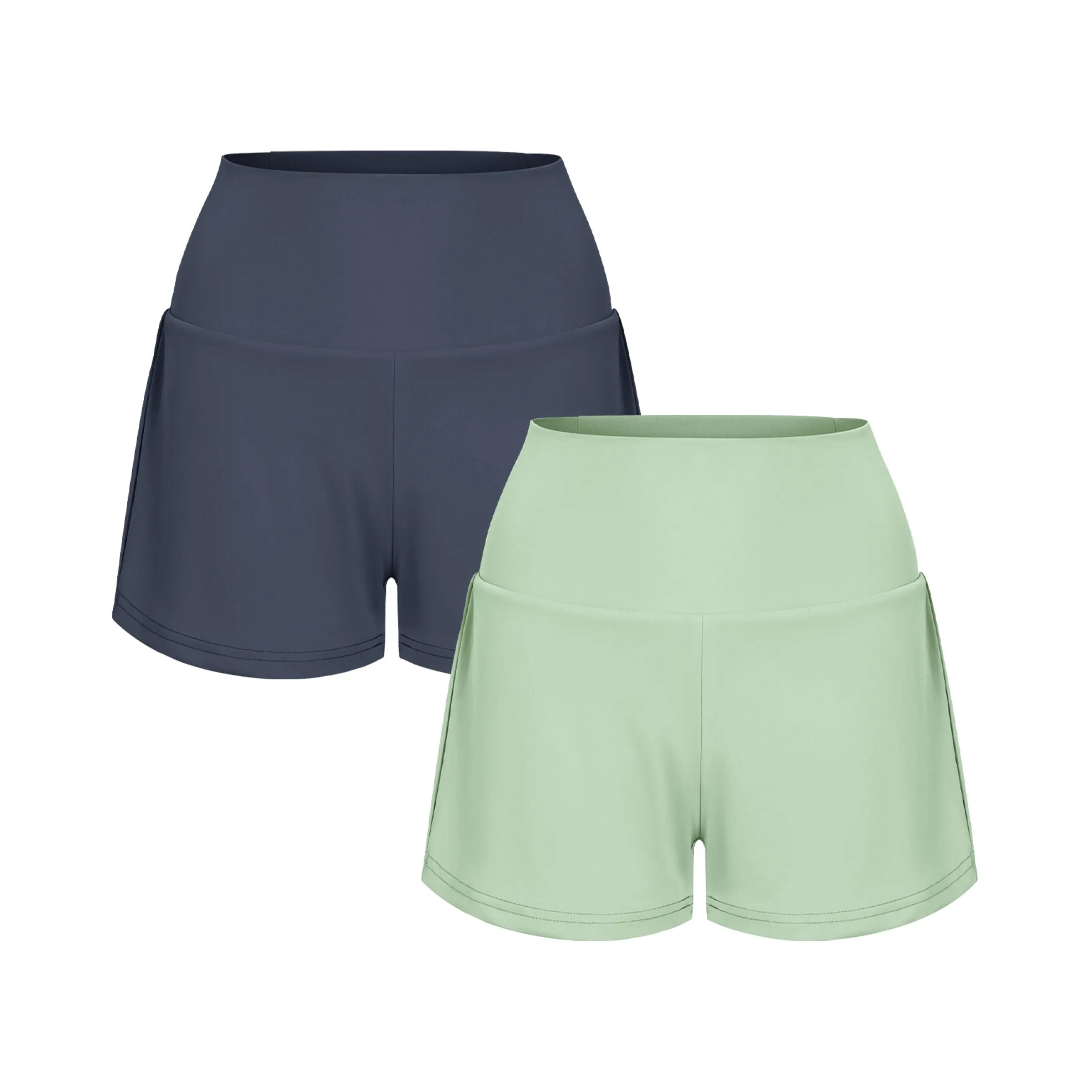 Mood Indigo + Light Bean Green