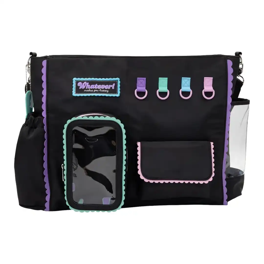 Whatever Makes You Happy Black Emotional Support Trinket Bag