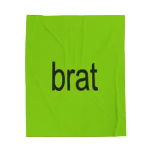 BRAT plush blanket