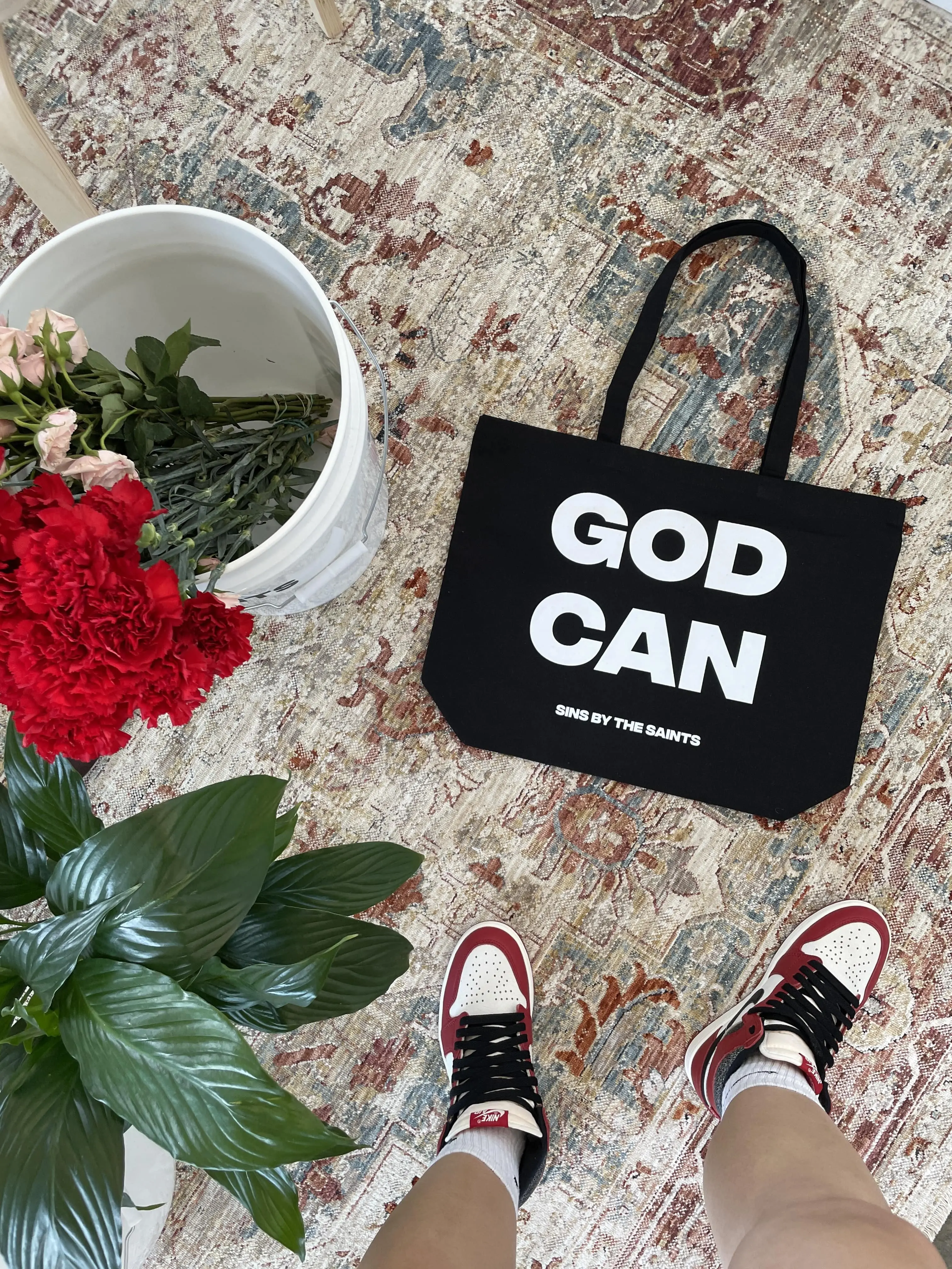 GOD CAN tote bag GOD CAN tote bag