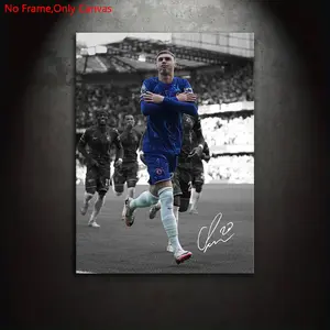 1 piece/set frameless canvas painting print poster, classic realistic style art, Cole Palmer goal celebration, a perfect gift for football culture enthusiasts, ideal gift for bedroom, living room, dorm hallway, kitchen, mural, wall decoration, room decor