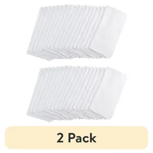 18-Pack Washcloth Bundle, 100% cotton Ring Spun , White